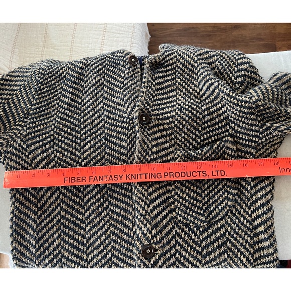 45R 45rpm 100% Linen Heavy Knit Unstructured Blazer or Cardigan - Unisex XS/S - Picture 10 of 16